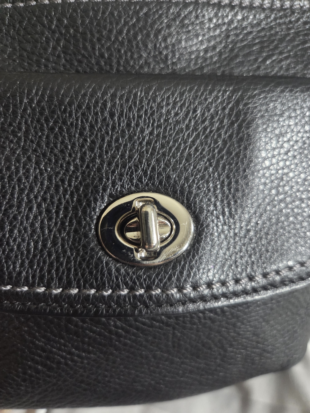 Coach Park Swingpack Black Leather Crossbody Bag - Picture 4 of 13